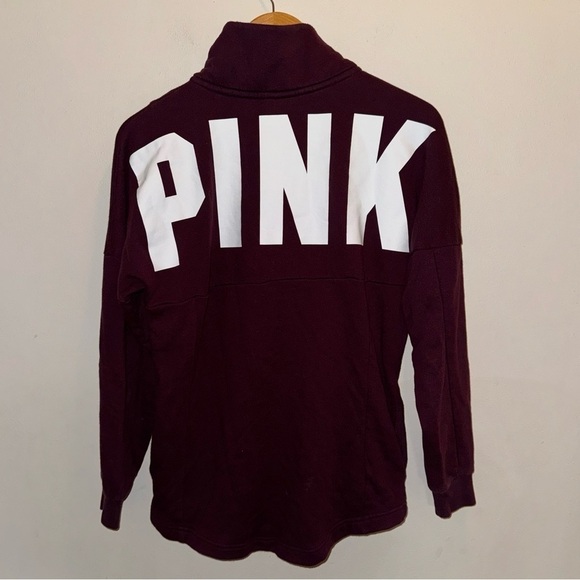 PINK Victoria’s Secret Half Zip Pullover Size Extra Small - Picture 1 of 9